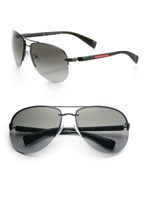 prada aviator men& 39|Prada aviator sunglasses men's.